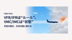 VFRとIFRの違いとは？初心者向けに「天気では決まらない」を図解で解説