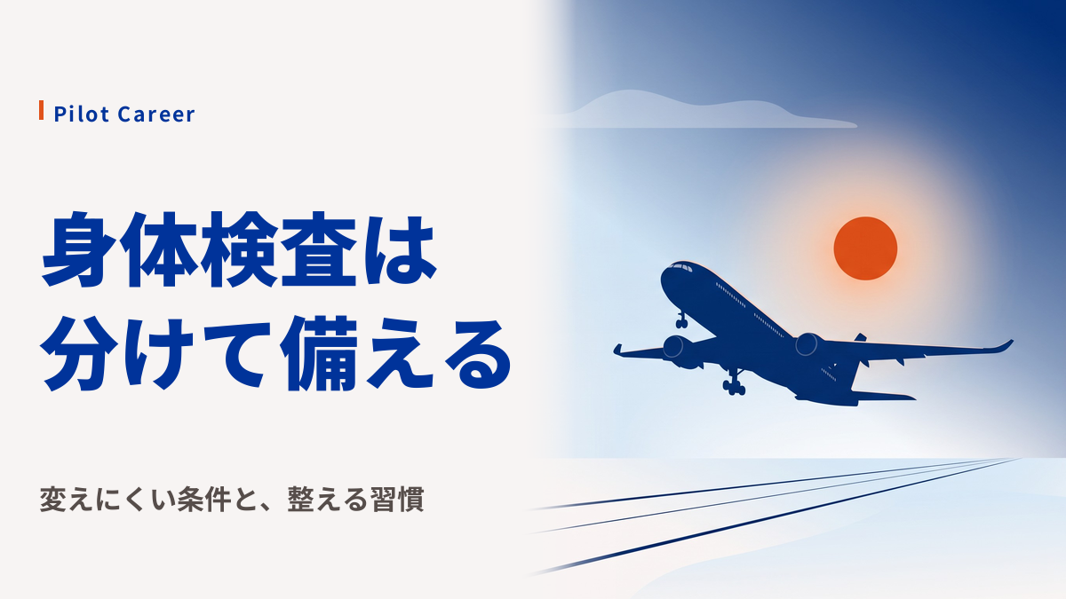 航空身体検査の主な検査項目|視力・心電図・脳波・聴力の基準と準備のコツ